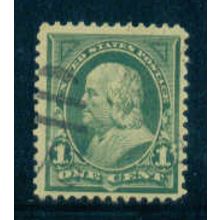 Used 279 1c Benjamin Franklin Fine M04456
