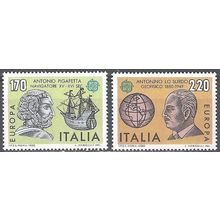 Italia 1980 Michel 1686 - 1687 Neuf ** Cote (2006) 2.00 Euro Europa CEPT