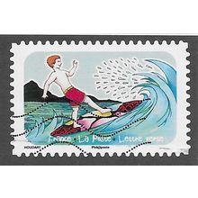 FRA 2020 (LETTRE VERTE) (S/A) 'VACANCES - SURFING' FINE USED (EBID77-921)