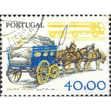PORTUGAL, Old and modern, transport, blue 1979, 40Esc, #3