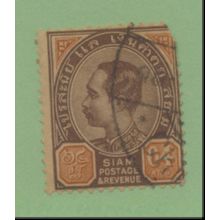 Thailand (Siam) Stamp Scott #89, Used, Damaged Corner