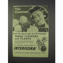 1959 Interflora Florist Ad - This Christmas