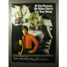 1970 Van Heusen Hampshire House Shirt Ad - For Head