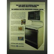 1978 General Electric Microwave Cooking Center Ad