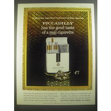 1967 Piccadilly Cigarettes Ad - Of particular importance to smokers of plain