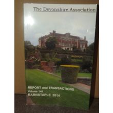 The Devonshire Association vol 146 BARNSTAPLE 2014 VGC