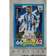 2017/18 Match Attax 134 Scott Malone, Huddersfield Town
