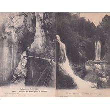 Lac D'Annecy Talliores Cascade Angon 2x French Old Postcard s