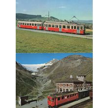 Palugletscher Switzerland Train Transport Rare Postcard