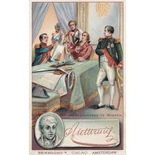 Klemens von Metternich Statesman Printed Signed Bendorps Postcard Antique Card