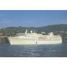 MS Ocean Majesty Page & Moy Cruises Ship Advertising Postcard