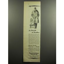 1952 Abercrombie & Fitch Harris Tweed Topcoats Ad - As Scotch as heather