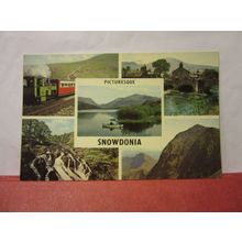 multiview, PICTURESQUE SNOWDONIA, WALES unused postcard dated 1970 =