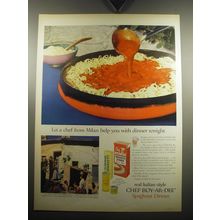 1957 Chef Boy-ar-dee Spaghetti Dinner Ad - Let a chef from Milan help you