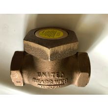 1-1/4" npt united brass randleman SPRING lift CHECK VALVE live steam 200 wsp,400