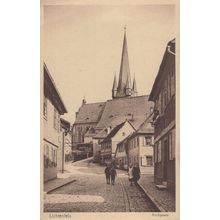 Women Laughing at Lichtenfels Kirchgasse German Old Postcard