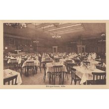 Burgerhaus Koln Restaurant German Old Postcard