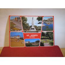 multiview ST. ANNES-ON-SEA, LANCASHIRE unused postcard by Bamforth SO 10 513L =