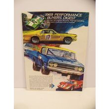 1969 PERFORMANCE BUYERS DIGEST FORD COBRA TORINO MUSTANG MACH 1 XL GT BROCHURE