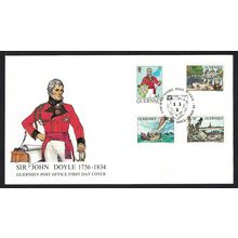 Guernsey Lt Gen Sir John Doyle FDC 1984 SG#328-331
