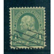 Used 279 1c Benjamin Franklin Fine M04432