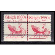 1900a 5.2c Sleigh Fine MNH Dry Gum CNP Left 5 PA0359