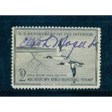 Used RW23 $2 American Merganser Just Clears C1038
