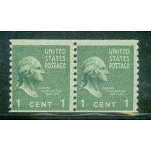 839 1c George Washington Avg/Barely Clears MNH Pair C2082
