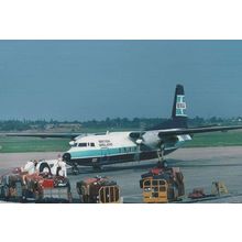 BMA F-27 G-Baur Plane at Birmingham Airport in 1982 Limited Edition 300 Postcard