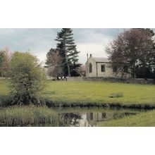 Brearton Church River Bank Yorkshire Village Large Postcard