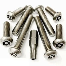 M3, A2 BUTTON HEAD SECURITY 6 LOBE PIN TX TORX ANTI VANDAL MACHINE SCREWS