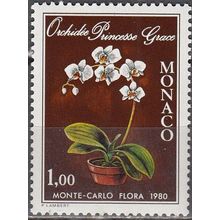 Monaco 1979 Michel 1393 Neuf ** Cote (2008) 3.10 € Orchidée Princesse Grâce