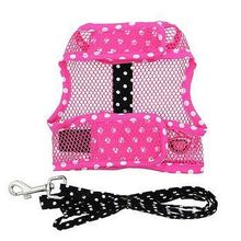 Cool Mesh Dog Harness Under the Sea Collection - Sunglasses Pink and Black Po...