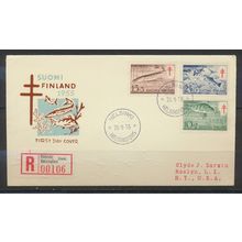 Finland Stamps Scott #B129 To B131, Used, First Day Cover/FDC