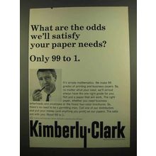 1965 Kimberly-Clark Paper Ad - What Are The Odds