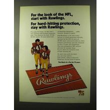 1973 Rawlings NFL Sporting Goods Ad - For The Look