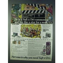 1978 Soft & Dri Deodorant Ad - Live Like a Star