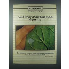 1985 Ciba-Geigy Ridomil Ad - About Blue Mold