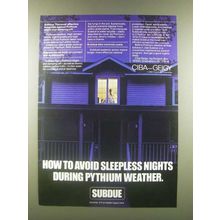 1985 Ciba-Geigy Subdue Ad - Avoid Sleepless Nights