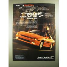 1988 Toyota Supra Ad - It Draws a Crowd, and Leaves it Behind