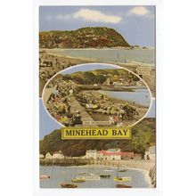 Minehead Bay Postcard Somerset A510