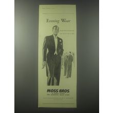 1954 Moss Bros Ad - Evening Wear