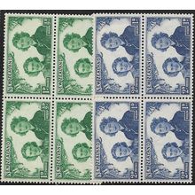 1944 SG 663/664 - MNH (**) - blocks of 4