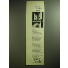 1974 Ontario Canada Tourism Ad - This Fall - a Great new Season
