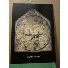 MAPPA MUNDI, HEREFORD CATHEDRAL, unused postcard map of the world c.1300 =