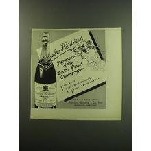 1949 Charles Heidsieck Champagne Ad - Signature of the world's finest champagne