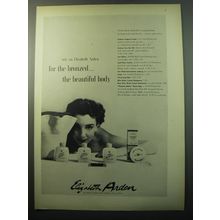 1950 Elizabeth Arden Skin Care Ad - For the bronzed beautiful Body