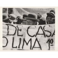 Bolivia 1985 Inflation & Food Protest South America Politics Postcard