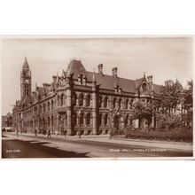 Town Hall Middlesborough Antique Real Photo Postcard