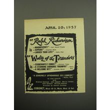 1957 Waltz of the Toreadors Play Ad - Ralph Richardson